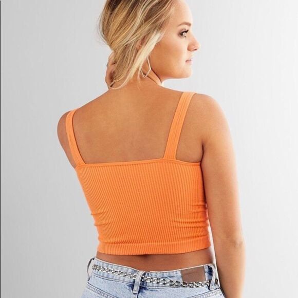 INTIMATELY Free People Melon Ribbed Brami Tank Top - Picture 3 of 4